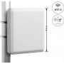 Delock WiFi 6 antena N ligzda 9 - 12 dBi virziena sienas un masta montāžai āra apstākļiem balta