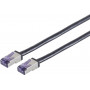 Shiverpeaks Cat6a S/FTP savienojuma kabelis RJ45, 50 m, melns