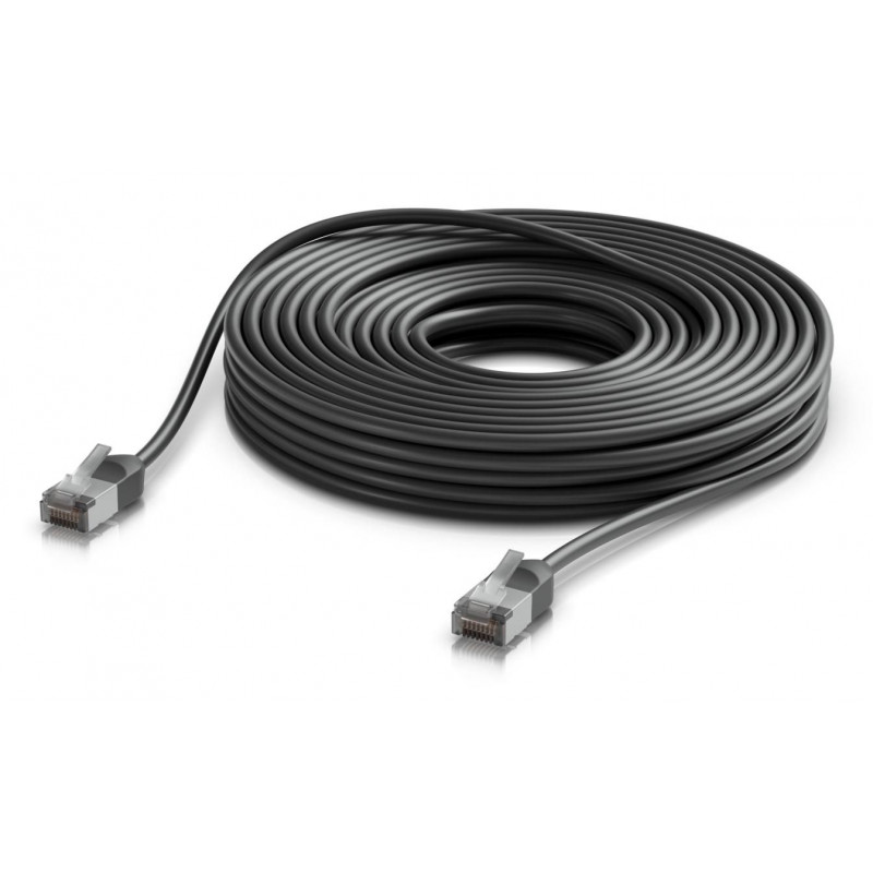 Ubiquiti āra Cat6a F/UTP savienojuma kabelis RJ45, 15 m, melns
