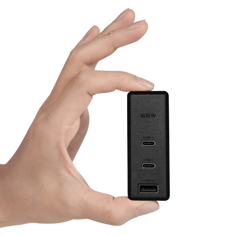 FSP 65W PD USB Type-C barošanas adapteris ar divu kontaktu kontaktdakšu