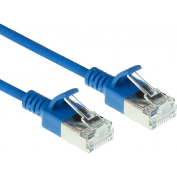 ACT Snagless Cat6a U/FTP savienojuma kabelis RJ45, 3 m, zils, LSZH