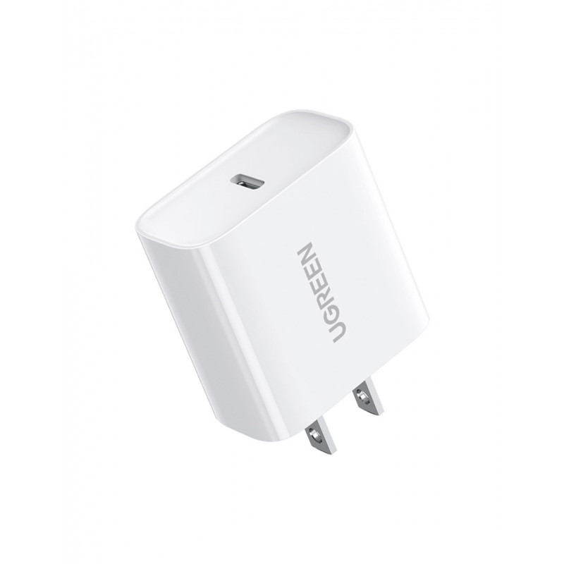 Ugreen CD137 USB-C sienas lādētājs, 1x USB-C, 3 A (57370)