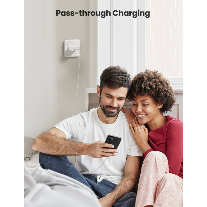Ugreen CD137 USB-C sienas lādētājs, 1x USB-C, 3 A (57370)