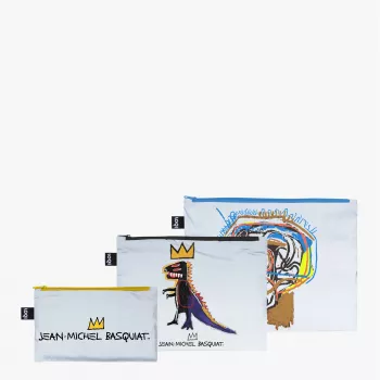 LOQI Basquiat maciņu komplekts – Crown, Pez Dispenser, Untitled (3 gab.)