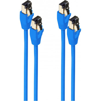 shiverpeaks BASIC-S Cat8.1 F/FTP (PiMF) tīkla kabelis RJ45, 1,5 m, zils, LSZH