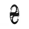 Mil-Tec S-veida karabīņu komplekts – melns
