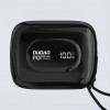 Dudao K32 pārnēsājamais akumulators 22.5W 10000 mAh ar iebūvētu USB-C/Lightning kabeli - melns
