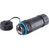 S/CONN RJ45 tīkla kabeļu savienotājs (ligzda–ligzda), Cat6, IP68, īsā versija, āra (08-01048)