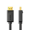 Ugreen DisplayPort uz HDMI kabelis, 3 m, 4K, melns