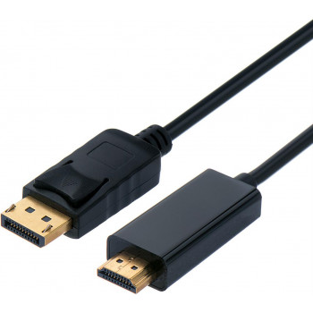 Secomp DisplayPort kabelis, 2 m, 4K, melns