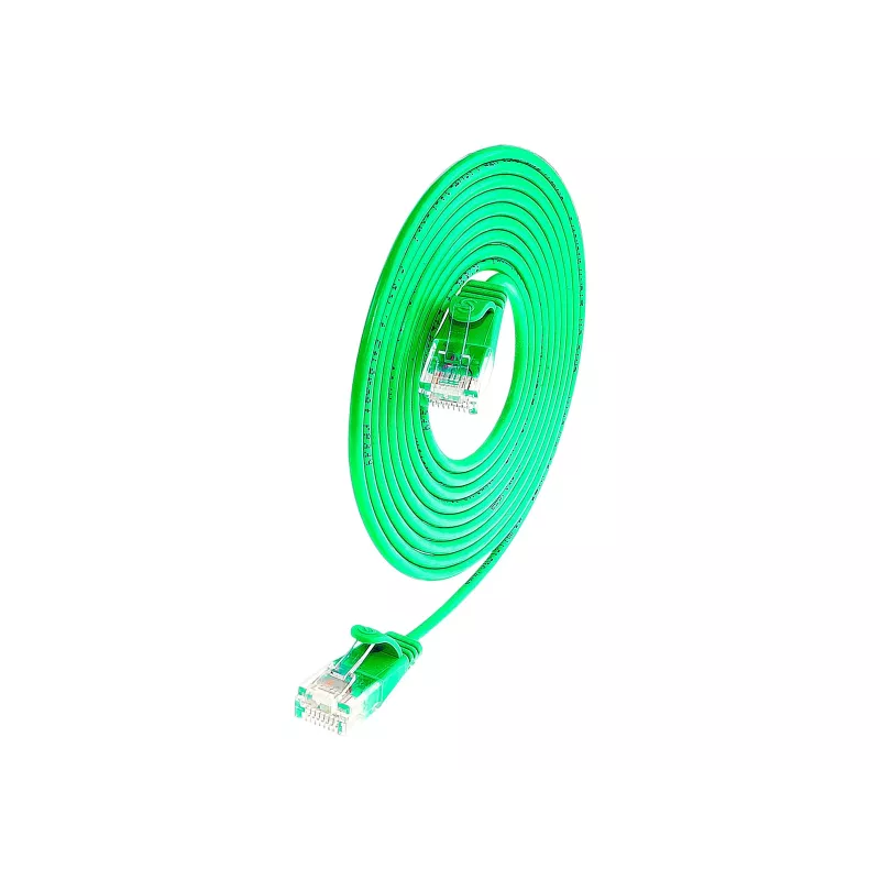 Wirewin Slim Cat6 U/UTP savienojuma kabelis, 2 m, zaļš