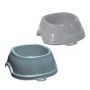 Stefanplast Break 2 mājdzīvnieku barošanas bļoda 0,6 L, 19x19x7 cm, dažādas pelēkas/zilas