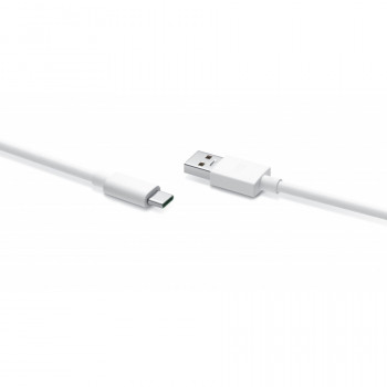 OPPO VOOC kabelis USB-A uz USB-C, 8 A, 1 m, balts (DL149)