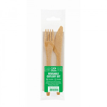 Gogreen Go Green atkārtoti lietojams galda piederumu komplekts