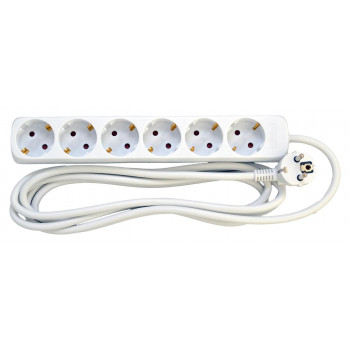 Mercodan Schuko kontaktligzdu pagarinātājs ar 6 ligzdām (584420023)