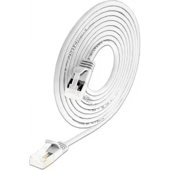 Wirewin Slim Cat6a Light savienojuma kabelis, apaļš, U/FTP, Ø 3,8 mm, balts (PKW-LIGHT-STP-K6A 0.15 WS)