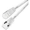 Wirewin Slim Cat6a Light savienojuma kabelis, apaļš, U/FTP, Ø 3,8 mm, balts (PKW-LIGHT-STP-K6A 0.15 WS)