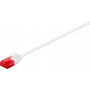 Goobay Slim Cat6 U/UTP savienojuma kabelis RJ45, 1 m, balts (93692)