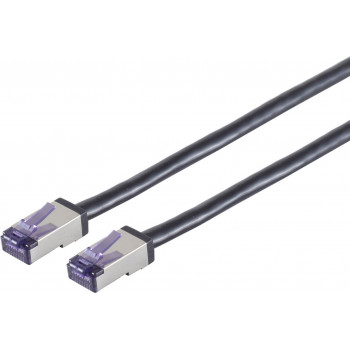 Shiverpeaks Cat6a S/FTP savienojuma kabelis RJ45, 0.5 m, melns