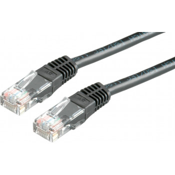 Secomp Cat6 U/UTP savienojuma kabelis RJ45, 5 m, melns