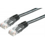 Secomp Cat6 U/UTP savienojuma kabelis RJ45, 5 m, melns