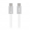 Forcell USB kabelis USB-C uz USB-C, 2 m, 240 W, balts