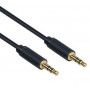 Mercodan Pro Minijack 5.0m, īpaši mīksts audio kabelis