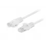 Lanberg Cat5e U/UTP savienojuma kabelis RJ45, 0,25 m, balts, 10 gab.