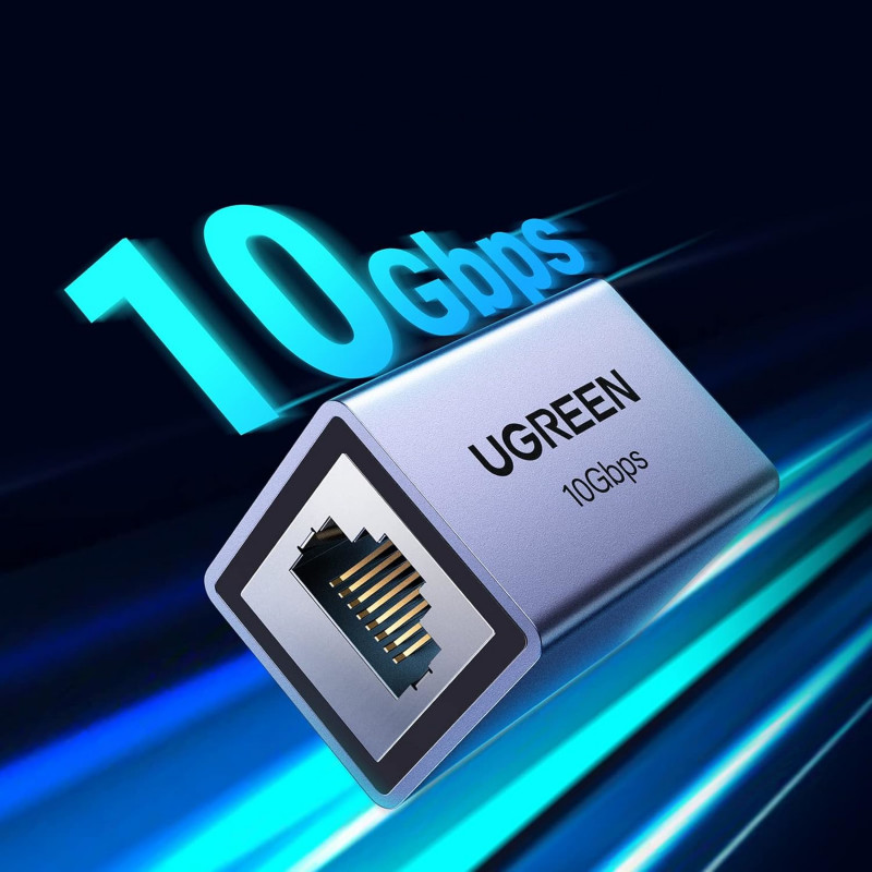 Ugreen NW261 RJ45 Ethernet pagarinātājs savienotājs, 10 Gbps (NW261-15117)
