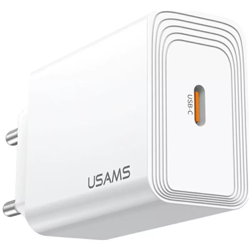 Usams lādētājs T69 20W USB-C balts