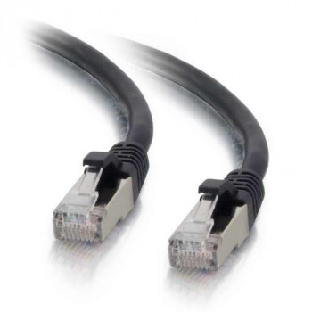 Mercodan Cat6a S/FTP savienojuma kabelis RJ45, 1 m, melns