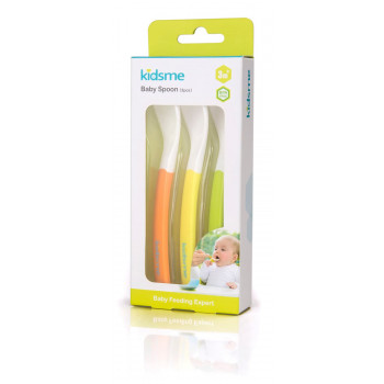 Kidsme karotīšu komplekts (3 gab.), oranža, dzeltena, zaļa, no 3 mēnešiem