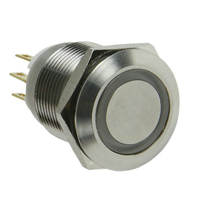 Lamptron pretvandālisma poga / slēdzis 16mm - Silverline - zils