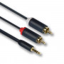 Mercodan PRO Minijack-RCA audio kabelis ULTRA, 1 m
