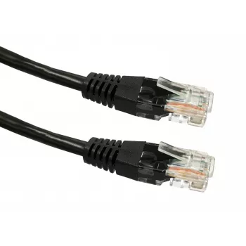 TB Cat5e U/UTP savienojuma kabelis RJ45, 2 m, melns
