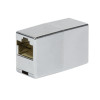 Logilink RJ45 kabeļu savienotājs (ligzda–ligzda), Cat.5e, ekranēts, plastmasas korpuss
