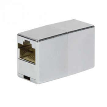 Logilink RJ45 kabeļu savienotājs (ligzda–ligzda), Cat.5e, ekranēts, plastmasas korpuss