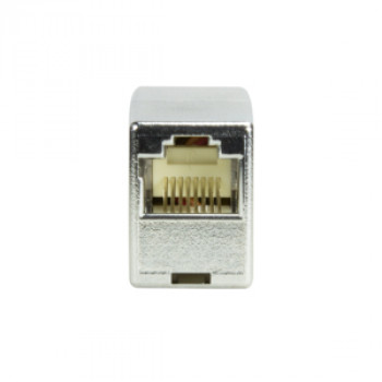 Logilink RJ45 kabeļu savienotājs (ligzda–ligzda), Cat.5e, ekranēts, plastmasas korpuss