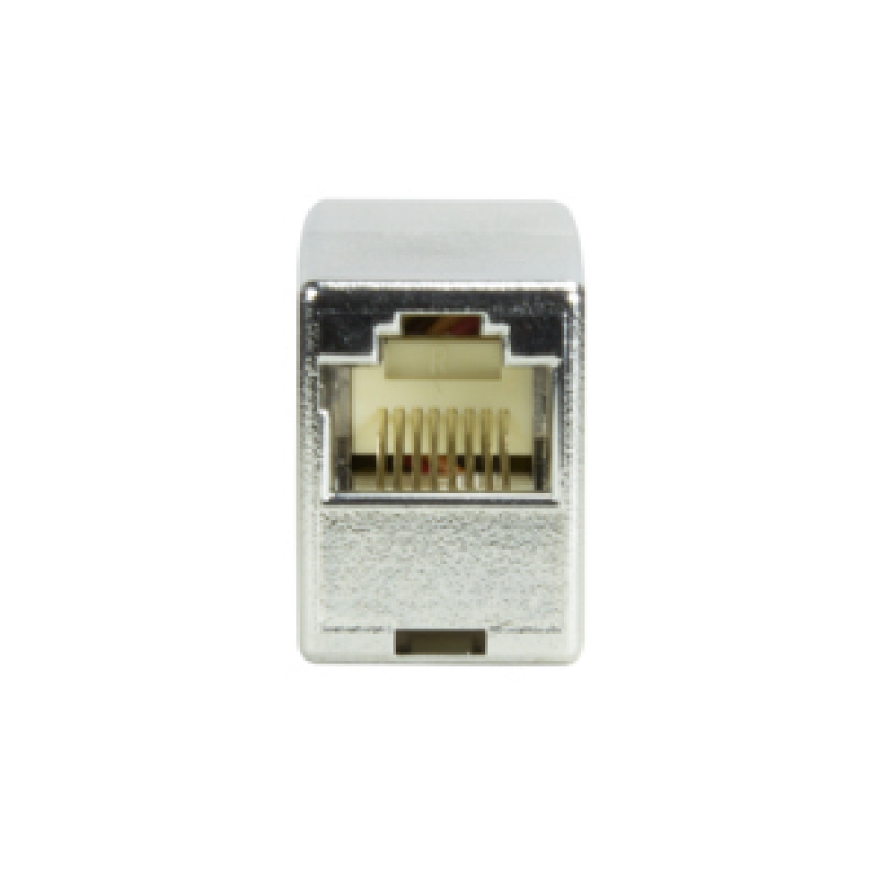 Logilink RJ45 kabeļu savienotājs (ligzda–ligzda), Cat.5e, ekranēts, plastmasas korpuss