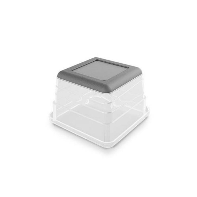 KIS Box Sistemo Organizer 1, 7.5 x 7.5 x 5 cm, caurspīdīgs/gaiši pelēks