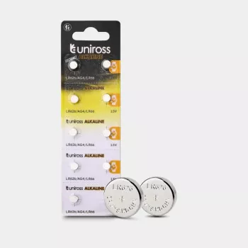 Uniross baterijas - LR66 / LR626 - 10 gab. blisteriepakojumā