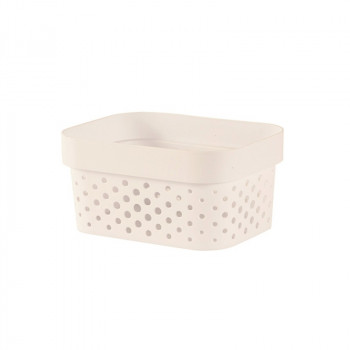 Curver Infinity Recycled uzglabāšanas kaste 1,4 l 12,5x8,3 cm, balta