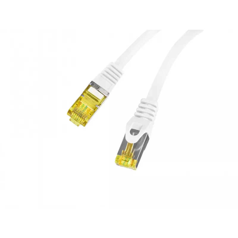 Lanberg Cat6a S/FTP savienojuma kabelis RJ45, 0,5 m, balts, LSZH, vara