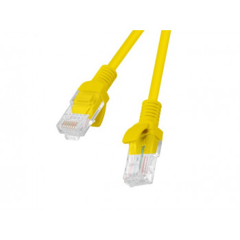 Lanberg Cat6 U/UTP savienojuma kabelis RJ45, 0.5 m, dzeltens