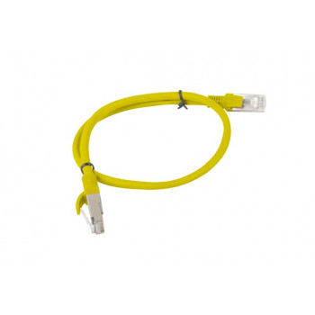 Lanberg Cat6 U/UTP savienojuma kabelis RJ45, 0.5 m, dzeltens