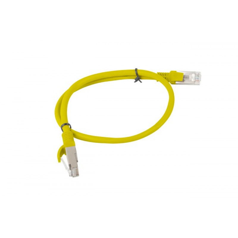 Lanberg Cat6 U/UTP savienojuma kabelis RJ45, 0.5 m, dzeltens