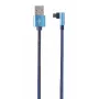Gembird pīts USB 2.0 kabelis USB-A uz Micro-USB, leņķveida, 1 m