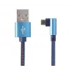Gembird pīts USB 2.0 kabelis USB-A uz Micro-USB, leņķveida, 1 m