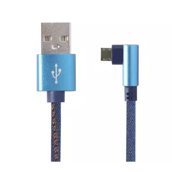 Gembird pīts USB 2.0 kabelis USB-A uz Micro-USB, leņķveida, 1 m