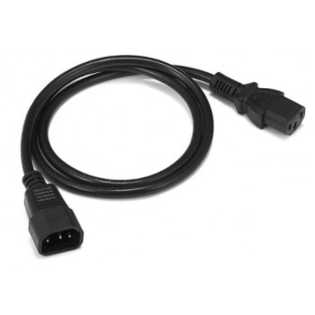 Zebra barošanas kabelis - IEC 60320 C13 uz IEC 60320 C14